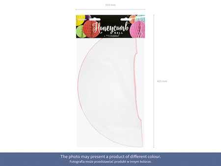 Kula bibułowa, czerwony, 40cm