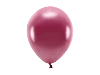 Balony Eco 26cm metalizowane, bordo (1 op. / 10 szt.)