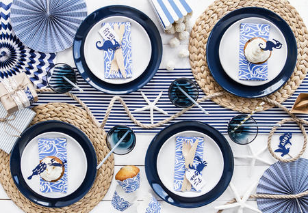 Rozety dekoracyjne, granat (1 op. / 3 szt.)