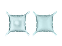 Balon foliowy kurtyna dwustronna Kwadrat, mglisty niebieski, 35 x 35 cm (1 op. / 4 szt.)