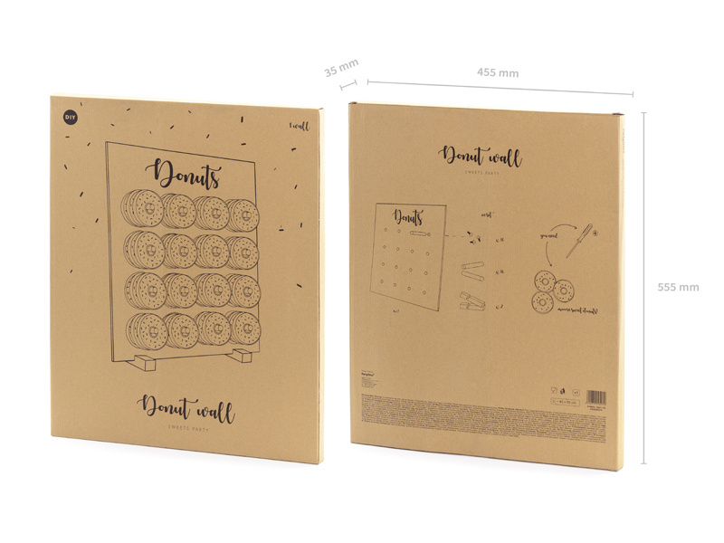 Ściana na Donuty – aranżacja z donutami