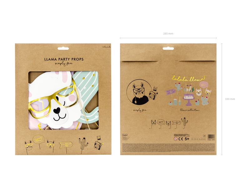 Gadżety do zdjęć Lama – zestaw do kreatywnych zdjęć