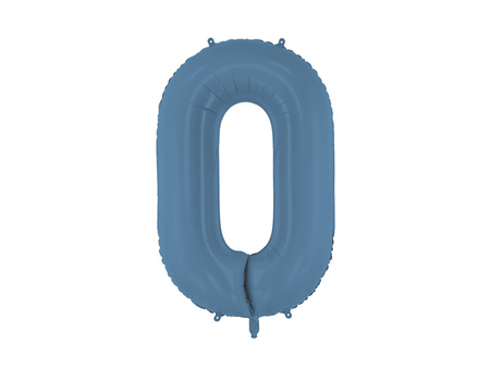 Balon foliowy Cyfra '0', 86cm, granat
