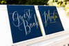 Księga Gości Guest book, 20x24,5cm, granatowy, 22 kartki