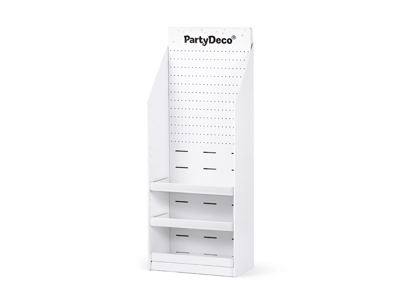 Stand papierowy biały 58x160x40cm - widok ogólny