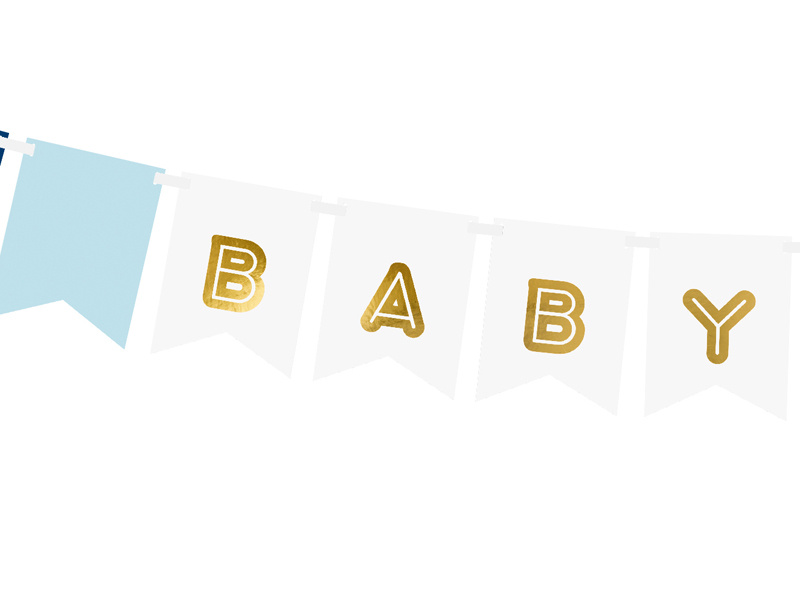 Baner Baby Boy – szczegóły liter