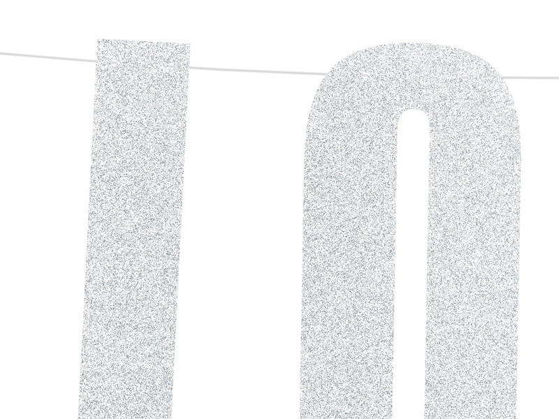 Baner Love srebrny - zdjęcie 2