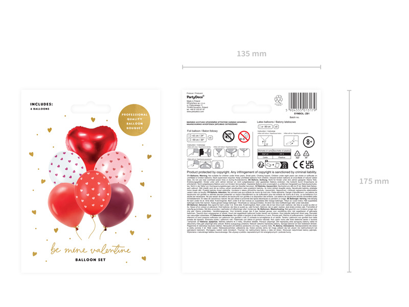 Balony Strong w różnych kolorach z nadrukami