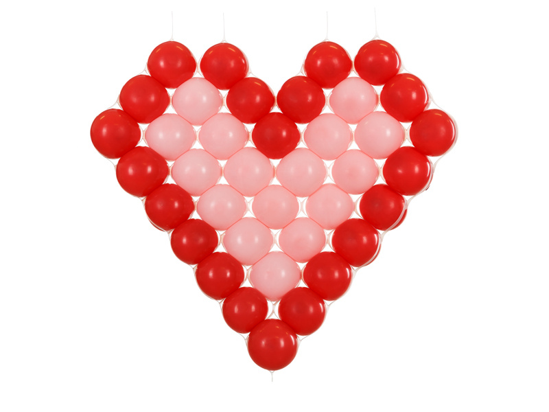 Siatka balonowa Serce 63x58 cm - zdjęcie 1