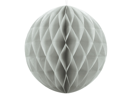 Kula bibułowa, jasny szary, 30cm