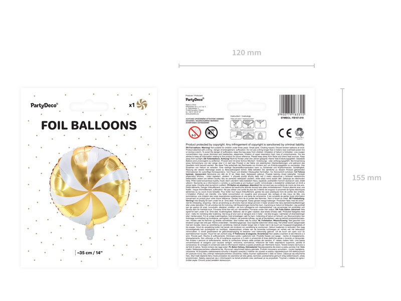 Balon foliowy cukierek – dekoracja na każdą okazję