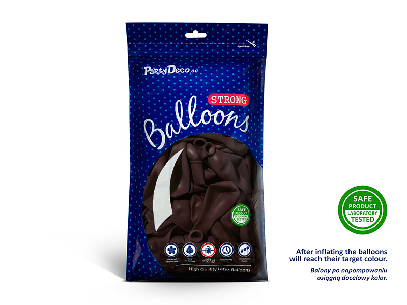Balony Strong 30 cm Pastel Prune - detale