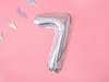 Balon foliowy Cyfra ''7'', 35cm, holograficzny