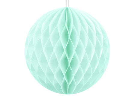 Kula bibułowa, jasna mięta, 10cm