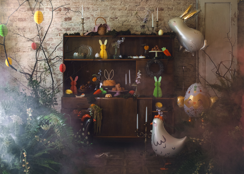 Minimalistyczny design drewnianego toppera Uszy Królika