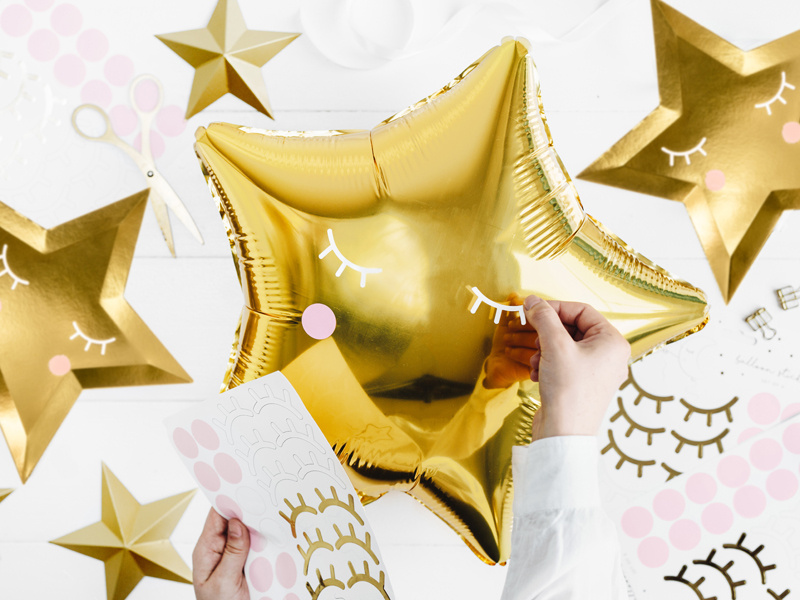 Balon foliowy Gwiazdka 48cm złoty - zdjęcie 5