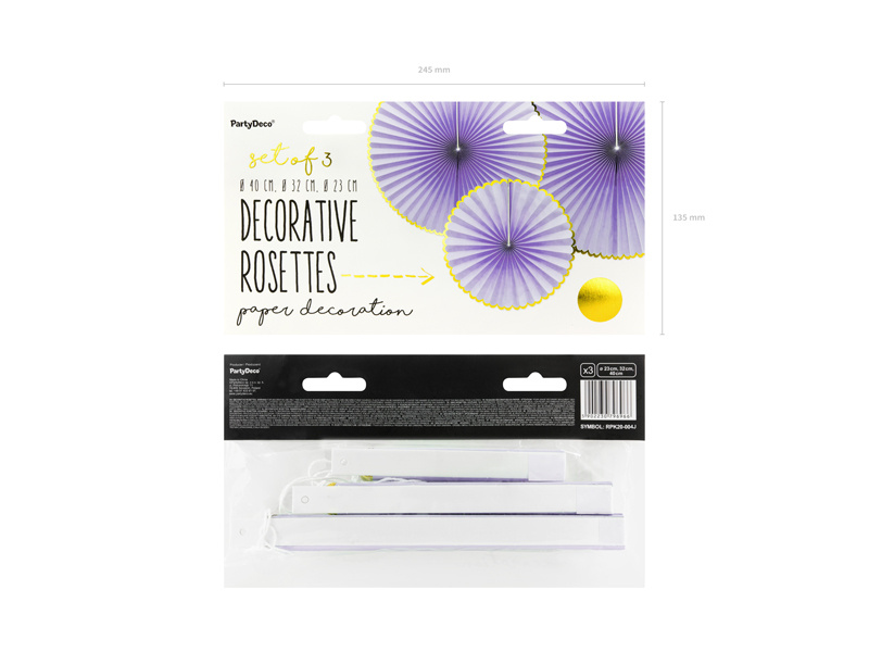 Rozety Yummy w różnych rozmiarach