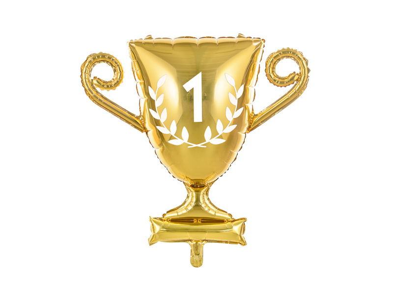 Balon foliowy Puchar złoty 64x61cm przód