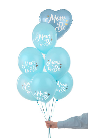 Balony 30 cm, Mom to Be, Pastel Light Blue (1 op. / 50 szt.)