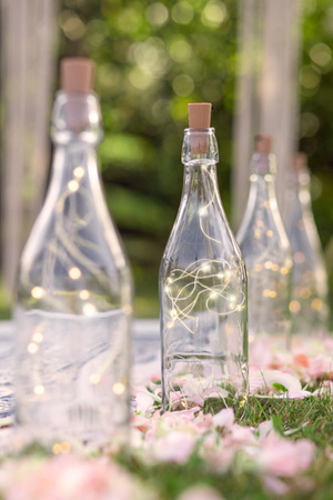 Lampki LED z korkiem do butelki, ciepły biały, 197cm