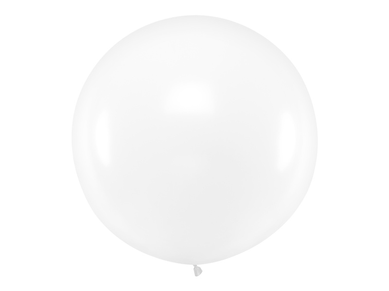 Balon okrągły 1m Pastel Clear