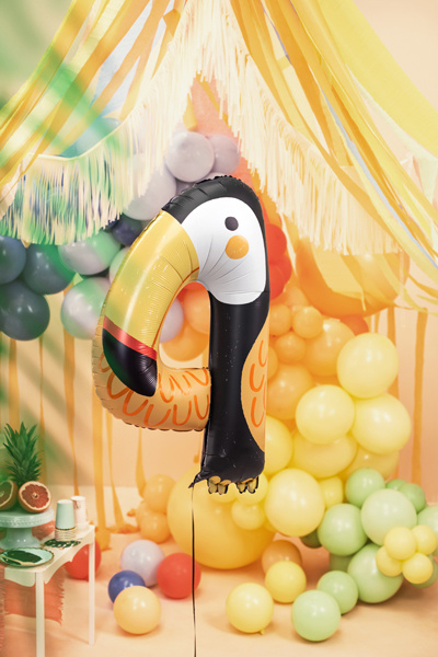 Balon Cyfra 4 Tukan - pomysł na prezent i sesję zdjęciową