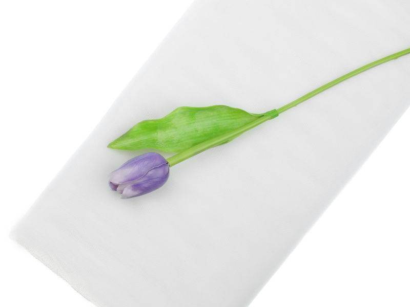 Tiul drobny siateczka biały 1,5 x 10m