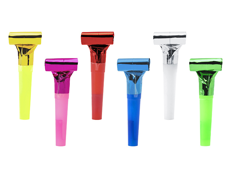 Kolorowe gwizdki mix – zestaw 6 sztuk