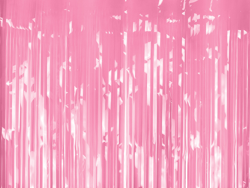 Kurtyna Party jasny różowy 100x200cm
