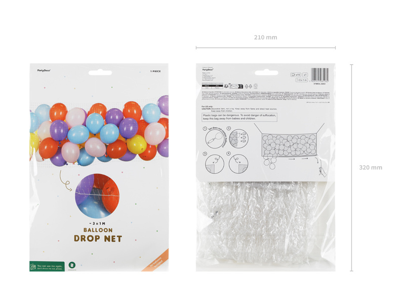 Siatka do Zrzutu Balonów 3x1m – przykład zastosowania