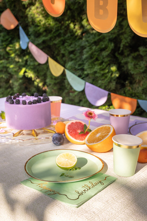 Talerzyki, mix, 21 cm (1 op. / 6 szt.)