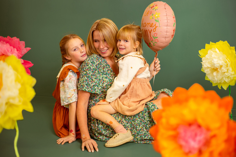 Balon foliowy Dla kochanej mamy 45 cm mix - zdjęcie 5