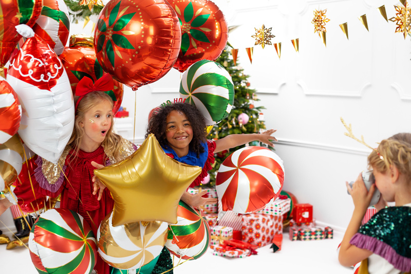 Balon foliowy Cukierek czerwony 35cm - zdjęcie 3