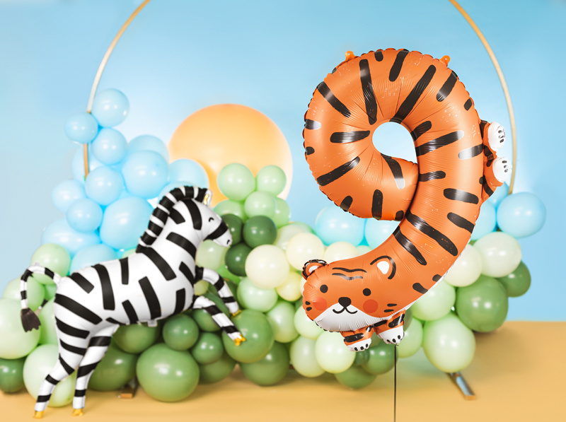 Bezpieczny balon Cyfra 9 Tygrys