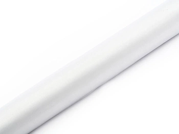 Organza Gładka, biały, 0,36 x 9m (1 szt. / 9 mb.)