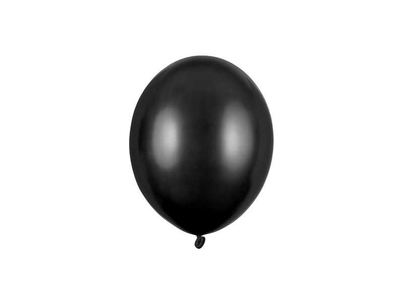 Balony Strong 12cm Metallic Black opakowanie