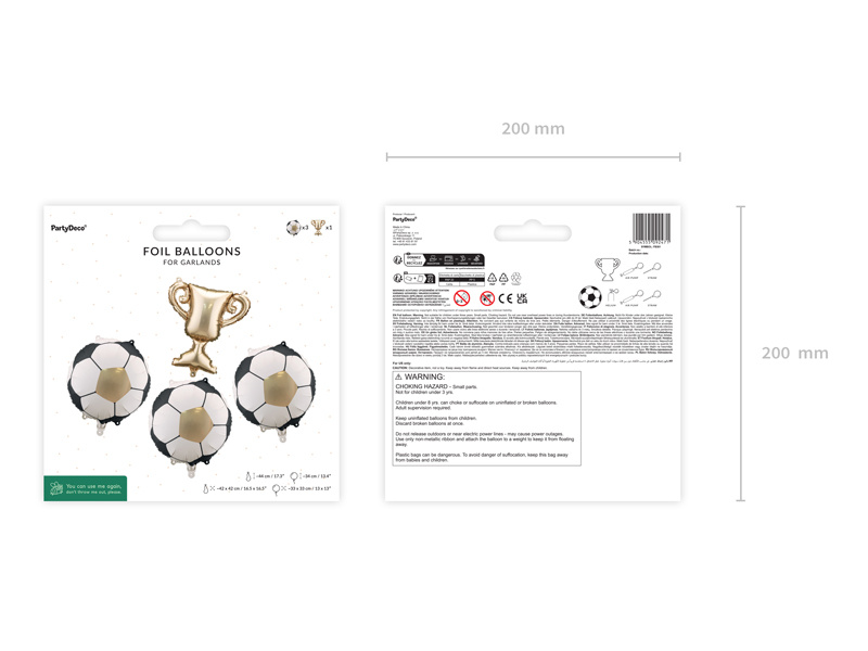 Balony foliowe do girland – sportowa dekoracja na każdą okazję