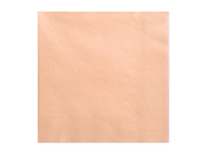 Serwetki trójwarstwowe łosoś 33x33cm – opakowanie