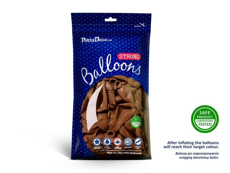 Balony Strong 27 cm Pastel Mocca – przykładowa aranżacja