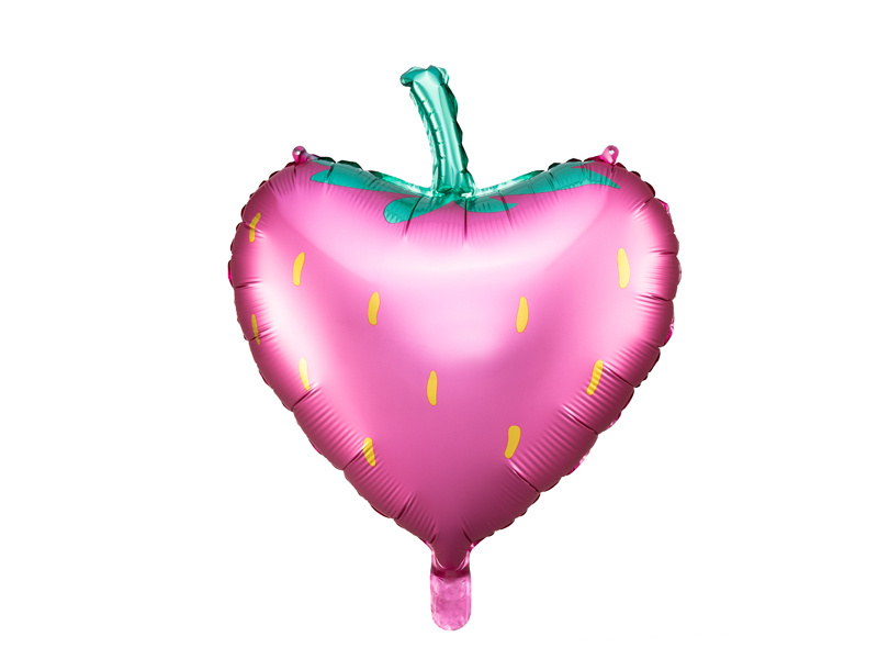 Balon foliowy Truskawka, 42x45cm, mix - zdjęcie 2