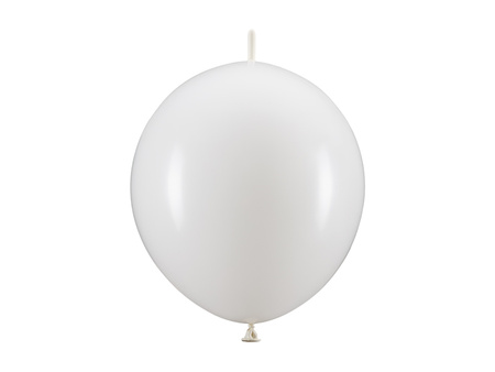 Balony z łącznikiem, 33 cm, biały (1 op. / 20 szt.)