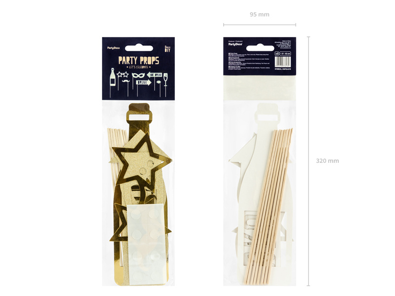 Złote gadżety Let's Celebrate - inspiracje do zdjęć