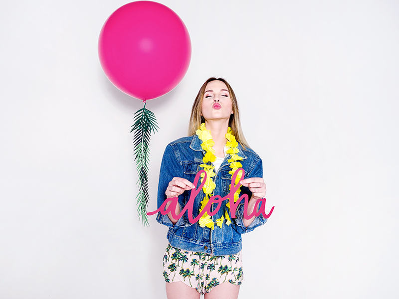 Balon okrągły 1m Pastel Fuchsia - zbliżenie na materiał