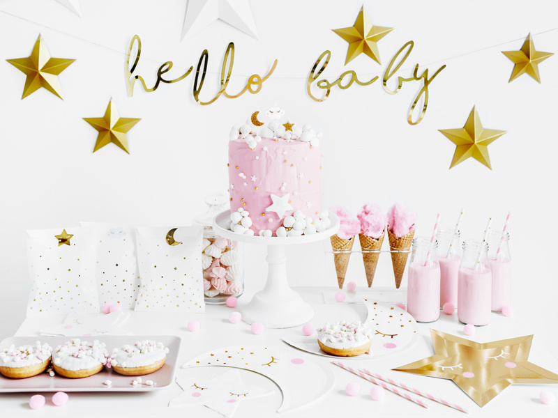 Baner Little Star Hello Baby - detal napisu