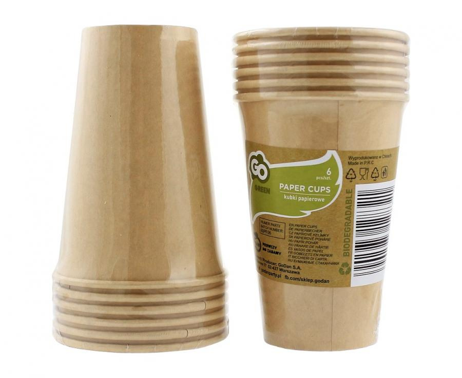 Ekologiczne kubeczki papierowe GoG Kraft