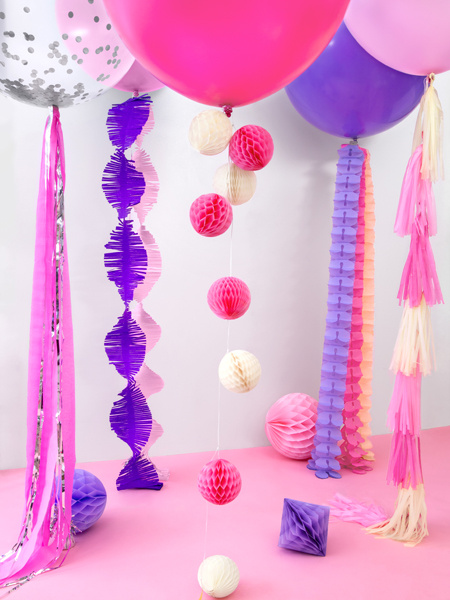 Balon okrągły 1m Pastel Lavender z boku