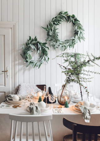 Świeca Choinka, 10 cm, ciemny zielony