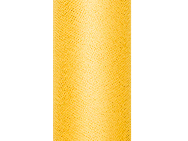 Tiul gładki żółty 0,15 x 9m na szpulce