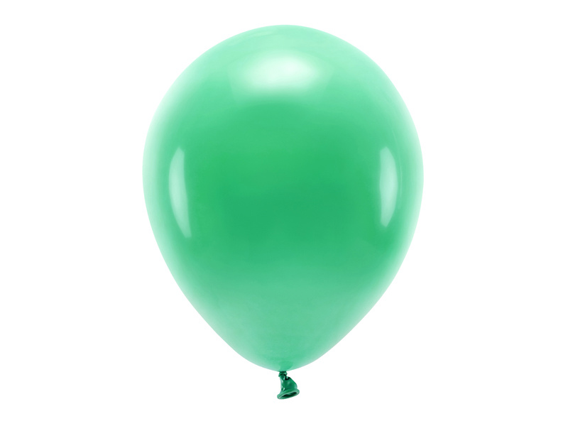 Balony Eco pastelowe zielone 30 cm - opakowanie 10 sztuk