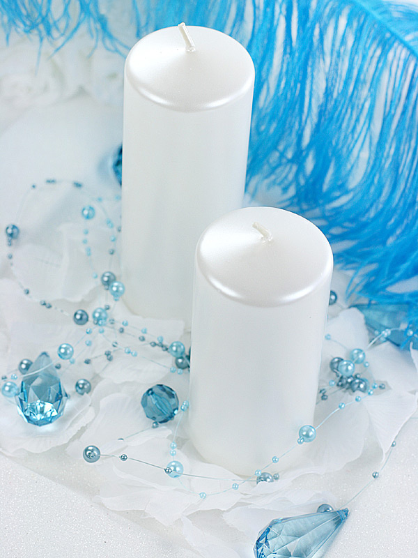 Opakowanie świec klubowych metalizowanych perłowych